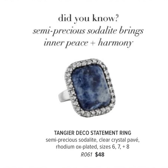 Chloe + Isabel Jewelry - C + I Tangier Deco Statement Ring with Sodalite